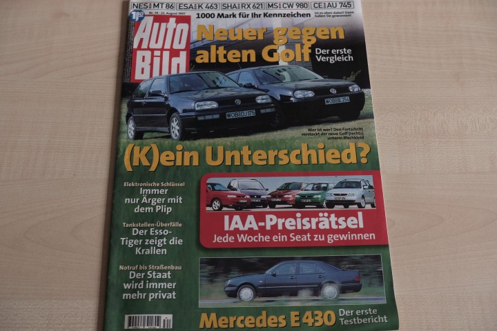 Deckblatt Auto Bild (34/1997)